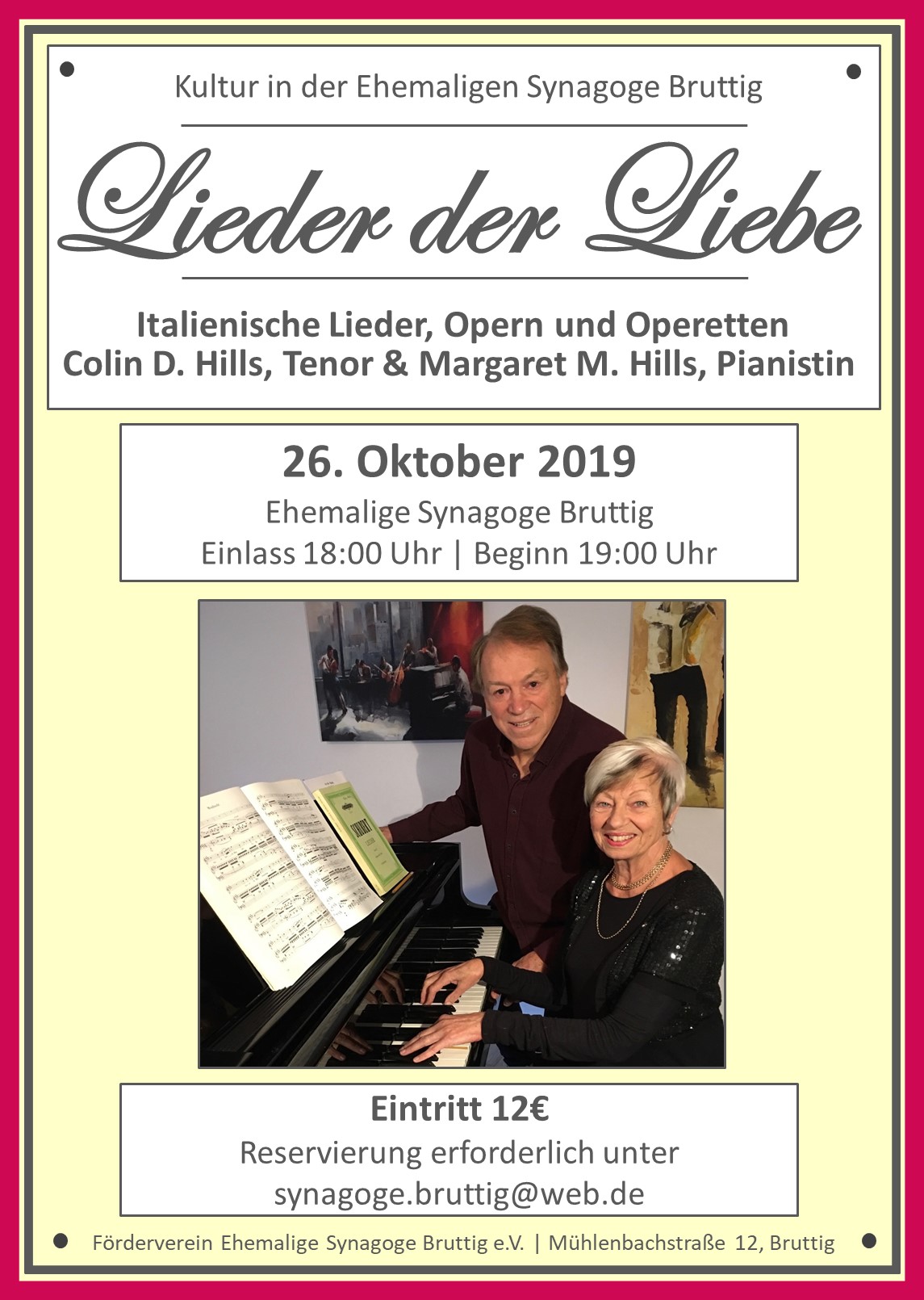 Lieder der Liebe 261019 Synagoge Bruttig