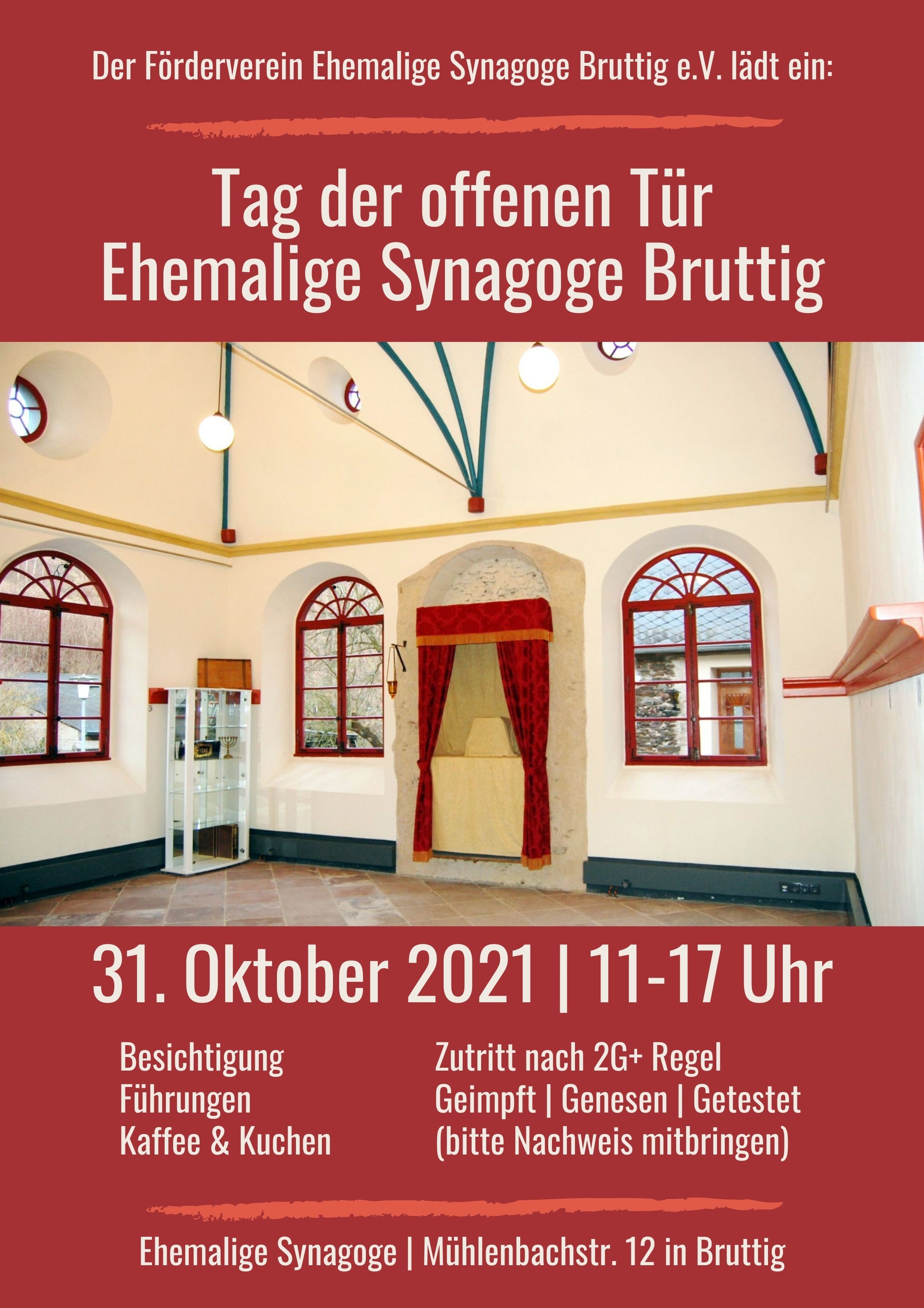 Tag der offenen Tür Ehemalige Synagoge Bruttig 31.10.2021